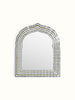 Mehrab Glass Floral Inlay Arch Wall Mirror 02